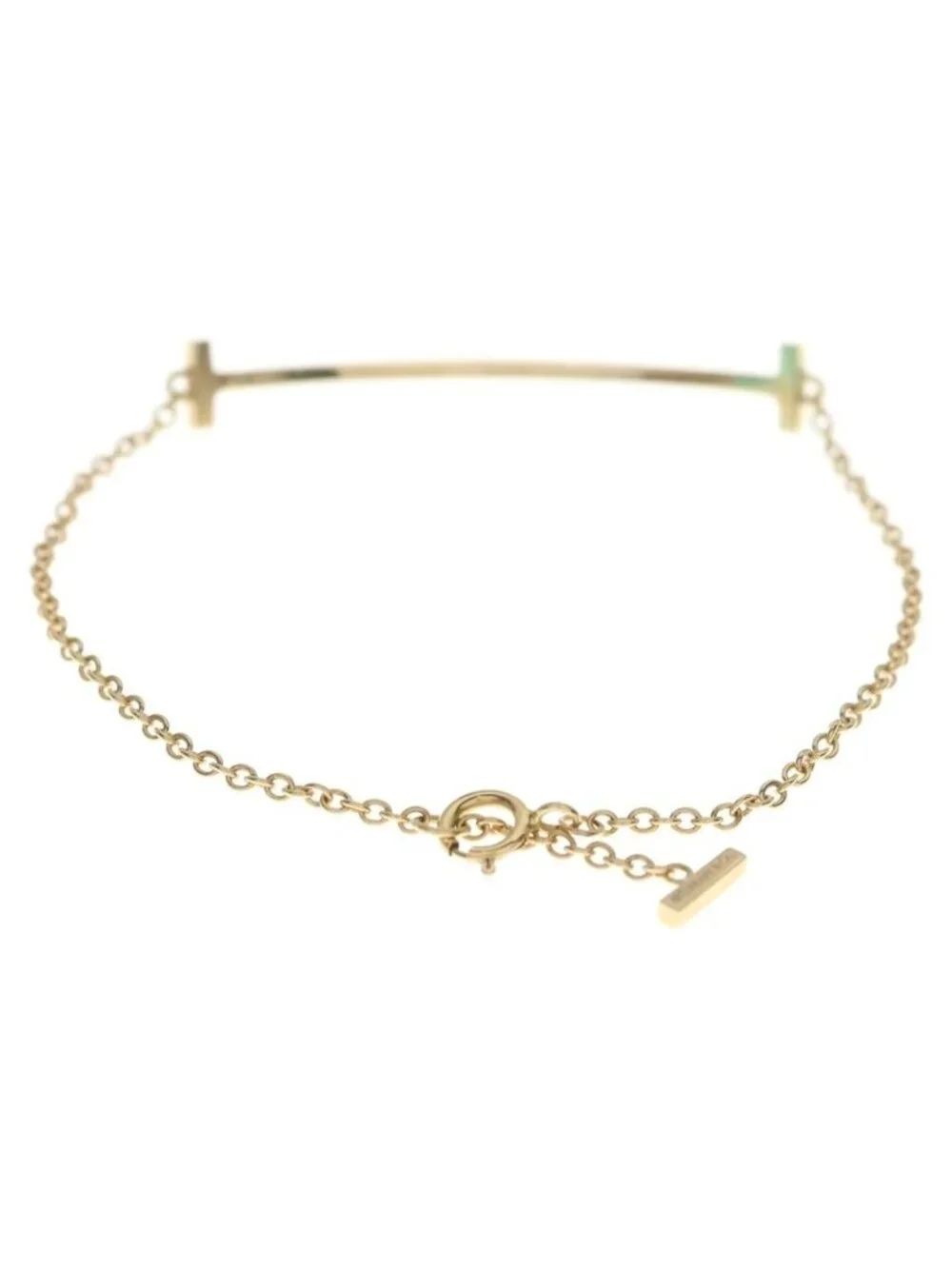 Tiffany & Co T Smile Small 18k Yellow Gold Bracelet